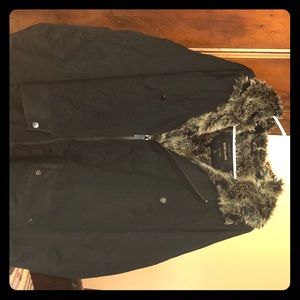 River Island faux fur coat (Size S)